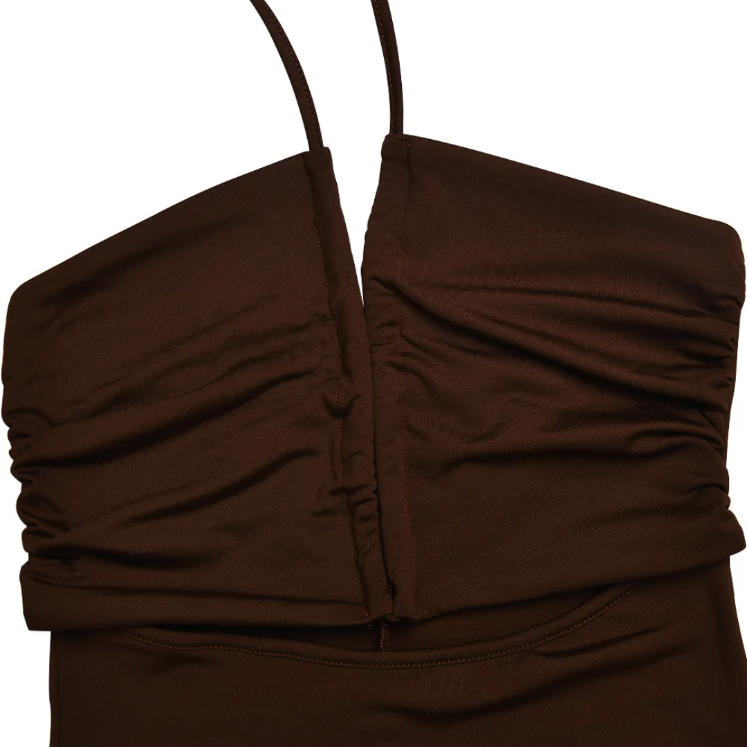 "Brown Trigger" Dress