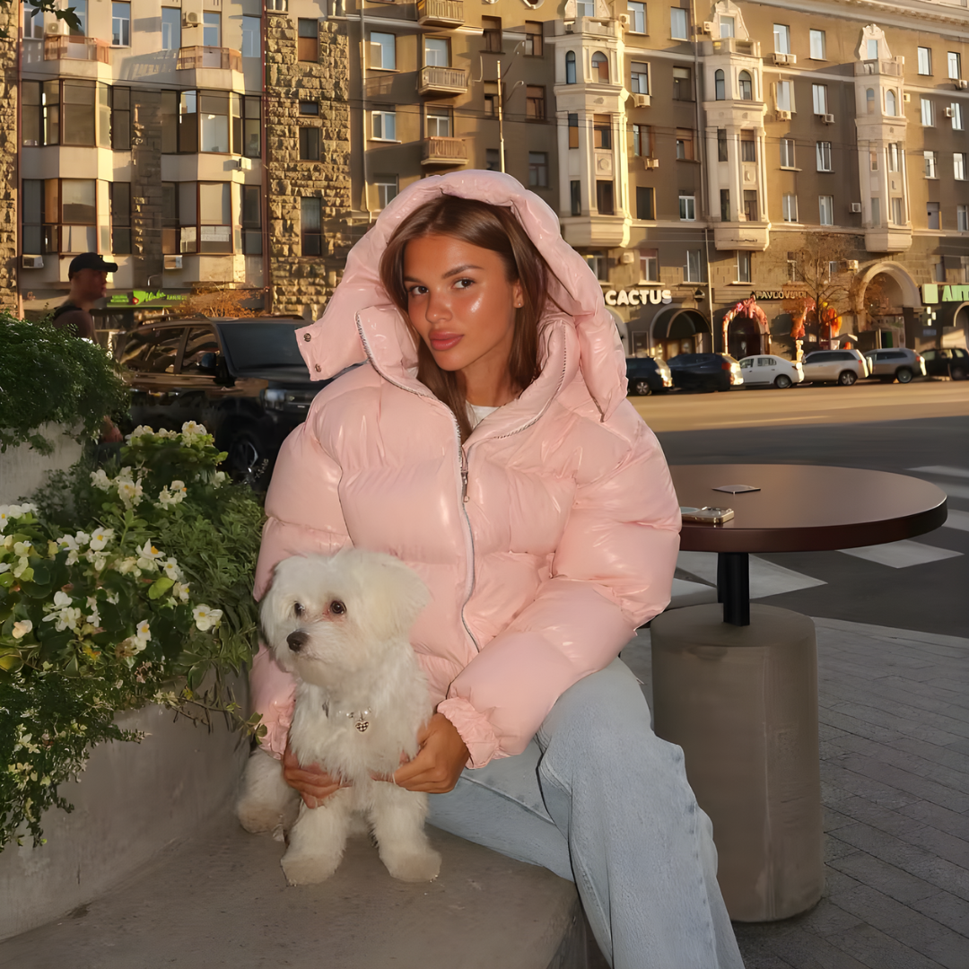 "Velour Obsession" Puffer Jacket