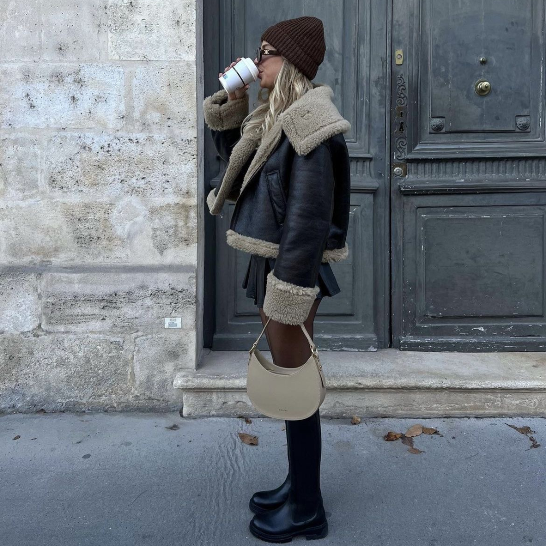 "Cozy Rebel" Faux Shearling