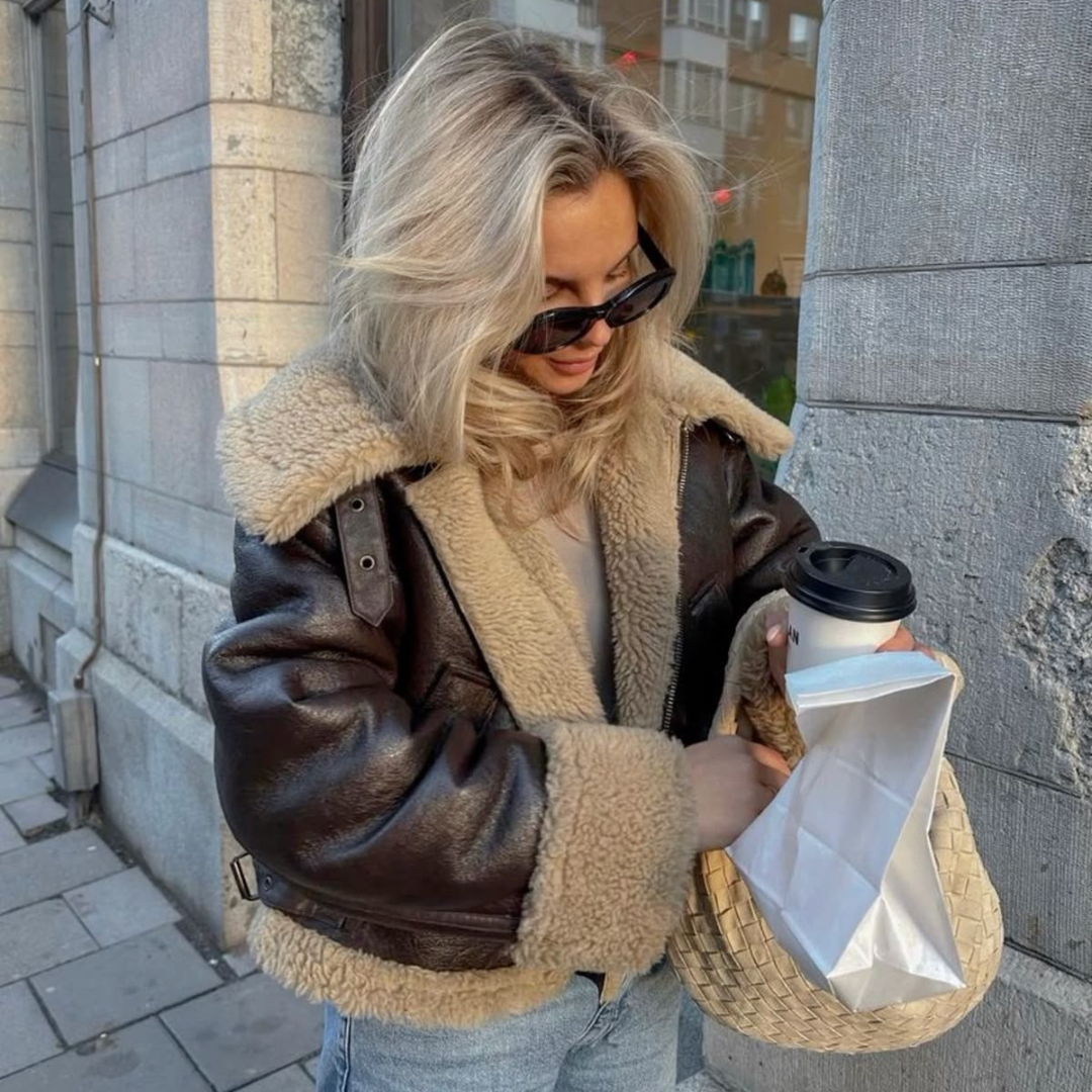 "Cozy Rebel" Faux Shearling