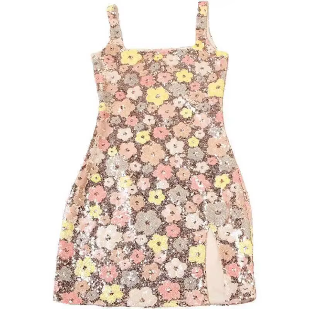 "Femme Fleur" Glitter Dress