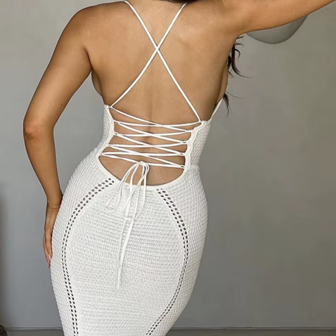 "Golden Hour" Laceback Maxi Dress