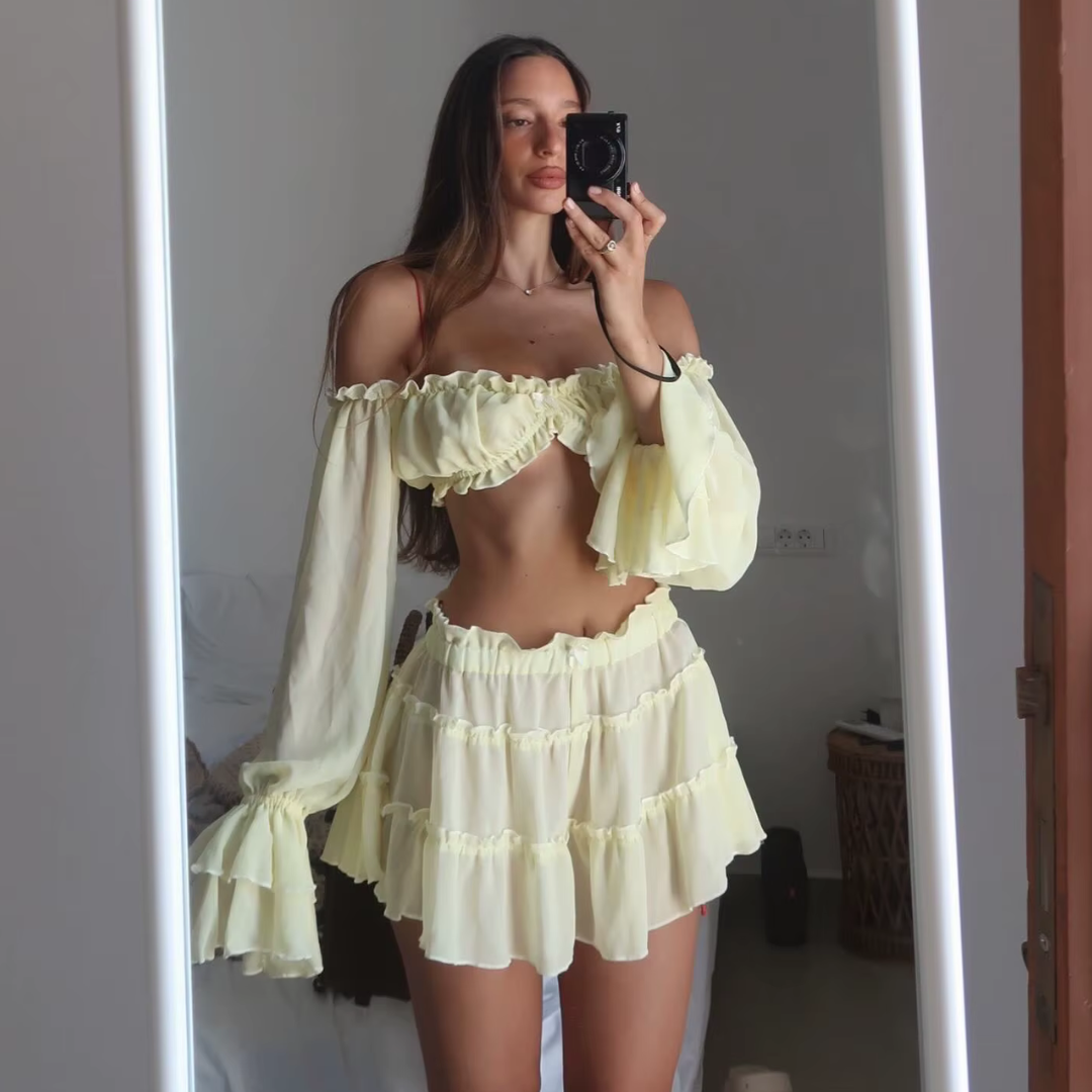 "Limoncella Muse" Skirt Set