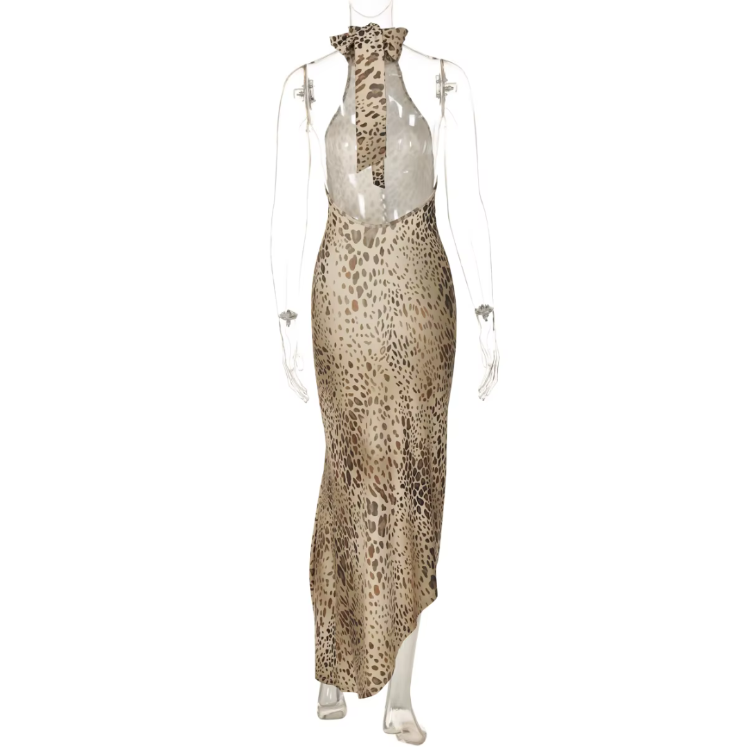 "Savage Muse" Leopard Maxi Dress