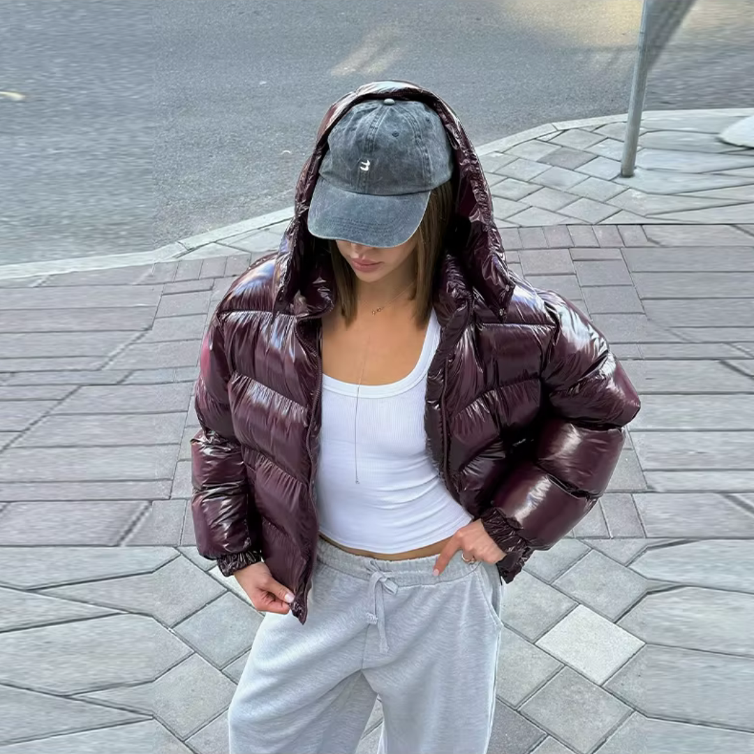 "Velour Obsession" Puffer Jacket