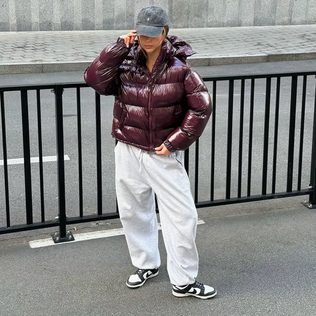 "Velour Obsession" Puffer Jacket