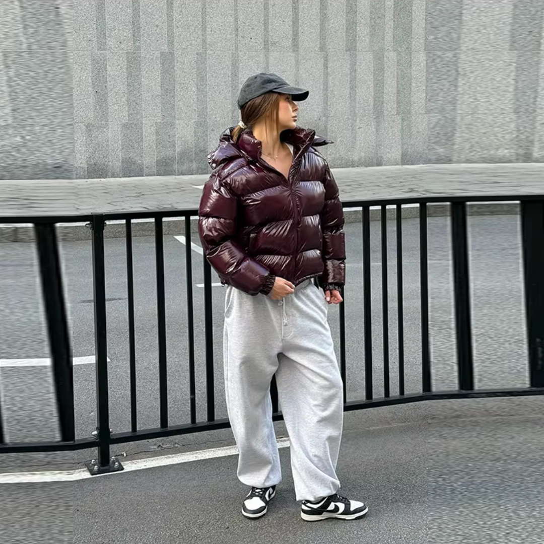 "Velour Obsession" Puffer Jacket