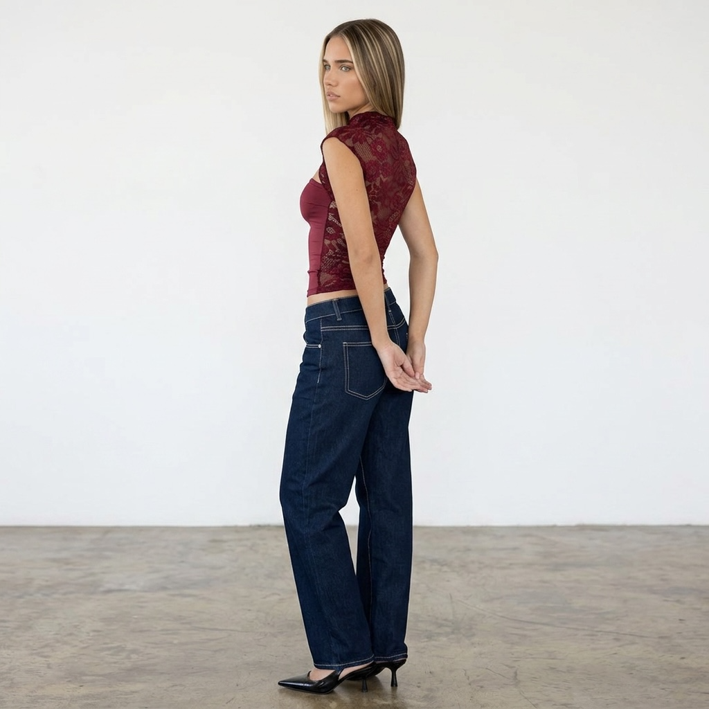 "Velvet Kiss" Cut-Out Top