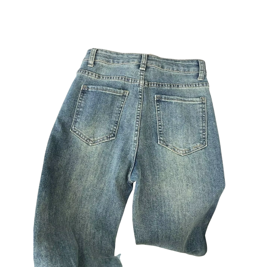 "Crystal Dust" Wide Leg Jeans