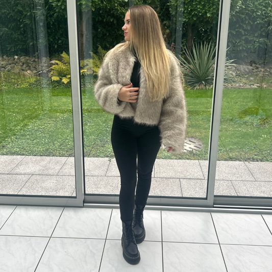 "Frost Vixen" Faux Fur Jacket