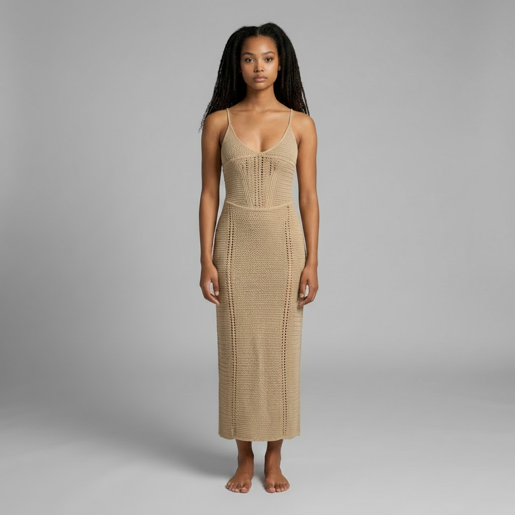 "Golden Hour" Laceback Maxi Dress