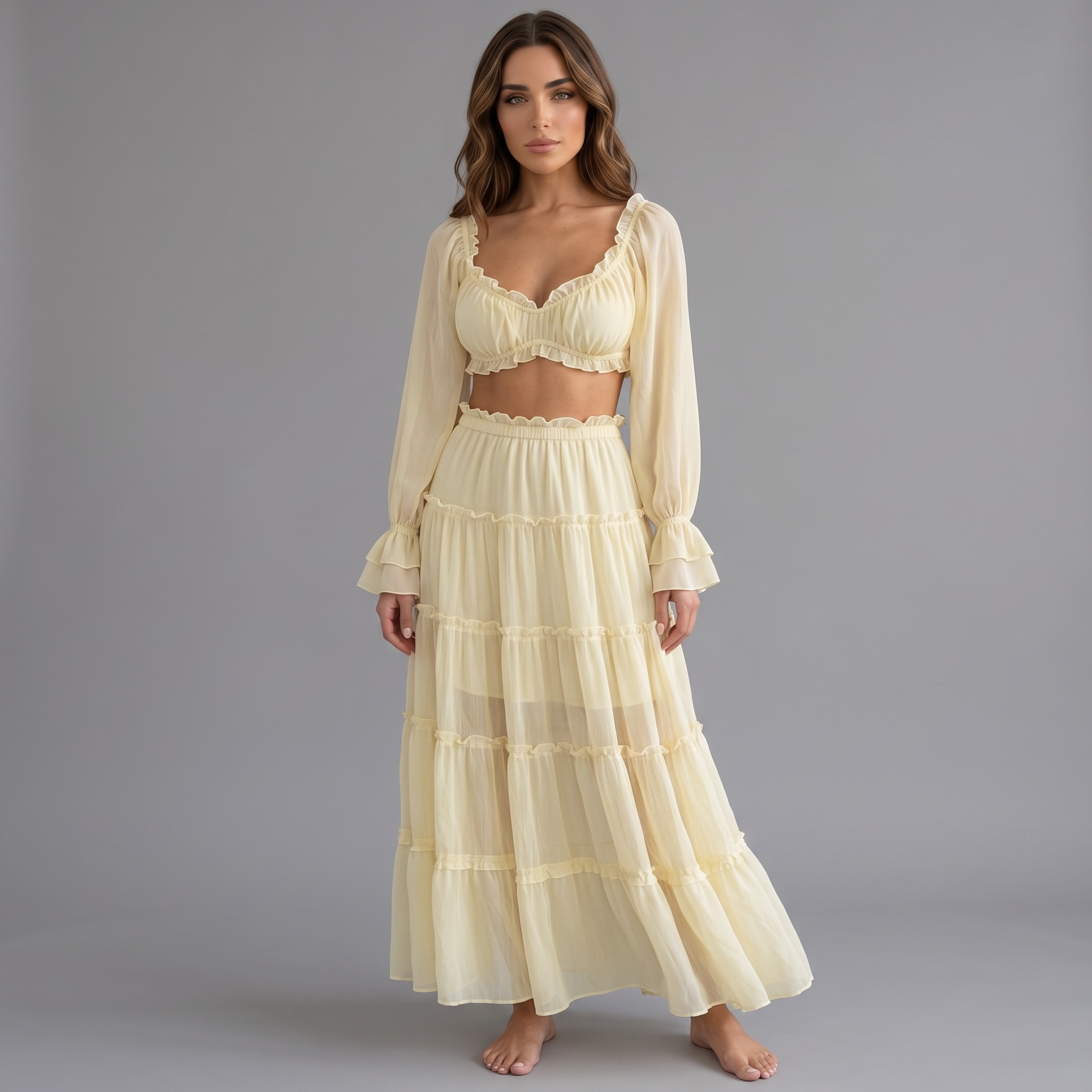 "Limoncella Muse" Skirt Set
