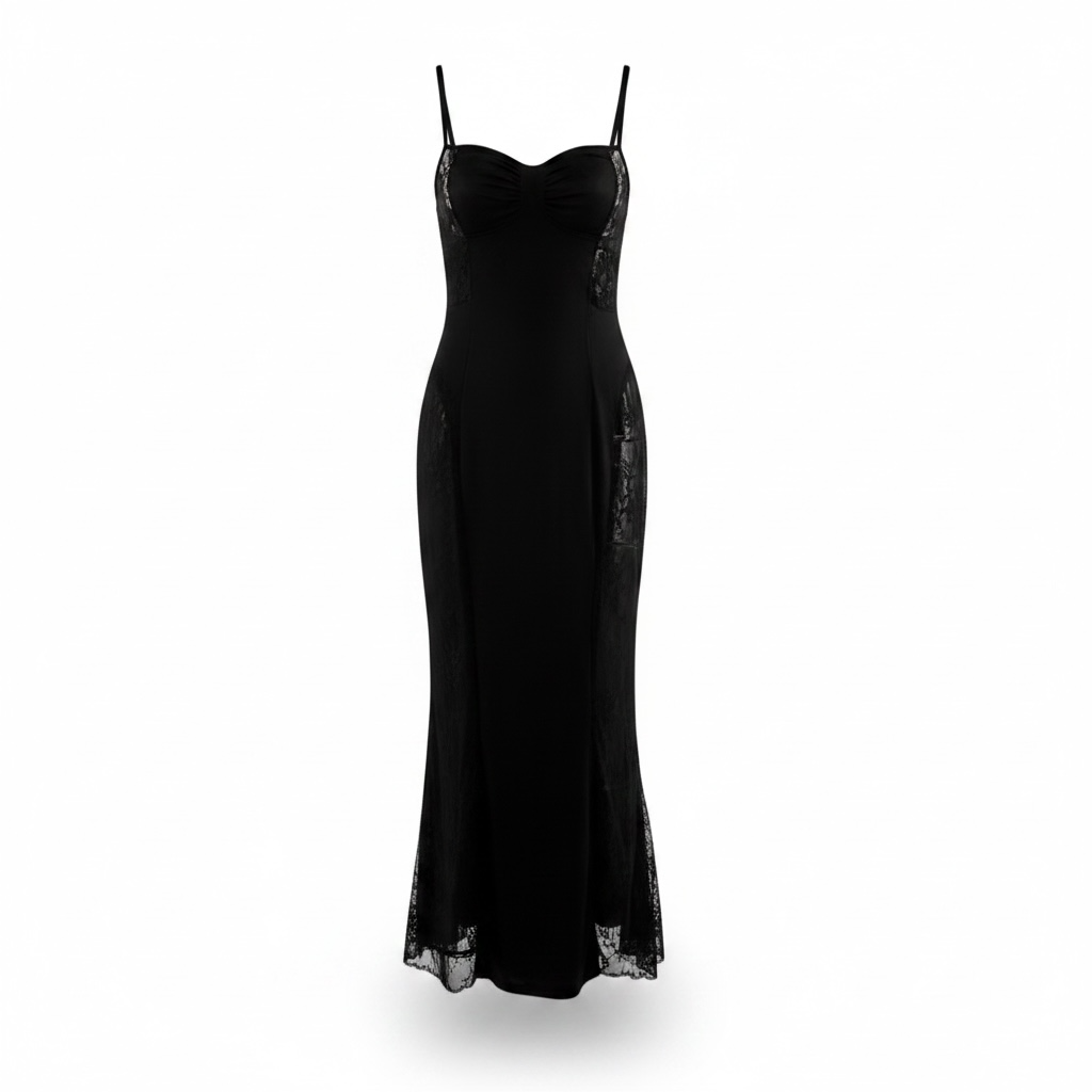 "Black Velvet Empire" Kleid