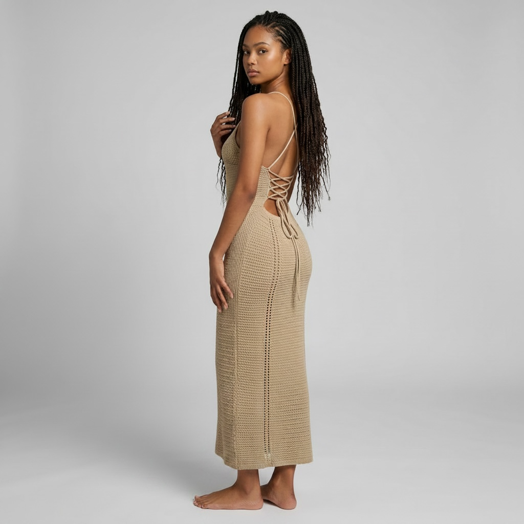"Golden Hour" Laceback Maxi Dress