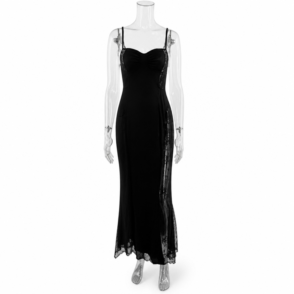 "Black Velvet Empire" Kleid