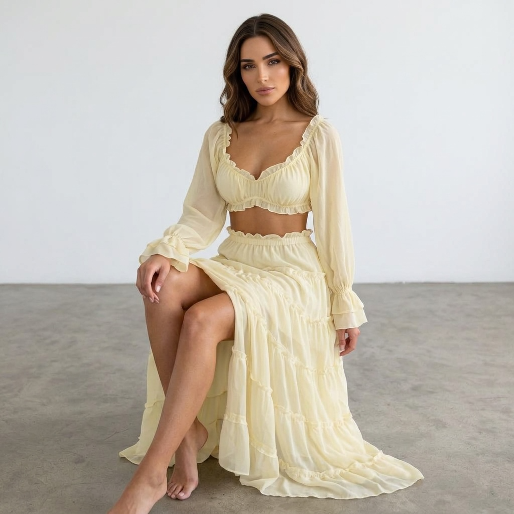 "Limoncella Muse" Skirt Set