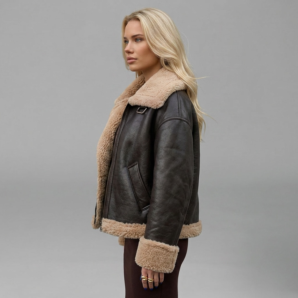 "Cozy Rebel" Faux Shearling