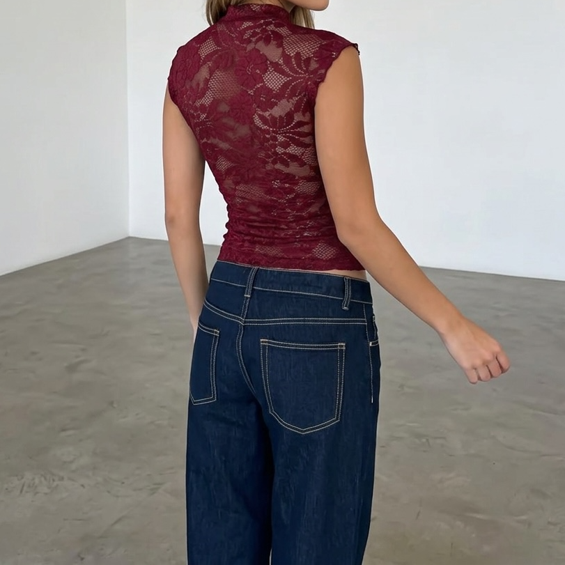 "Velvet Kiss" Cut-Out Top
