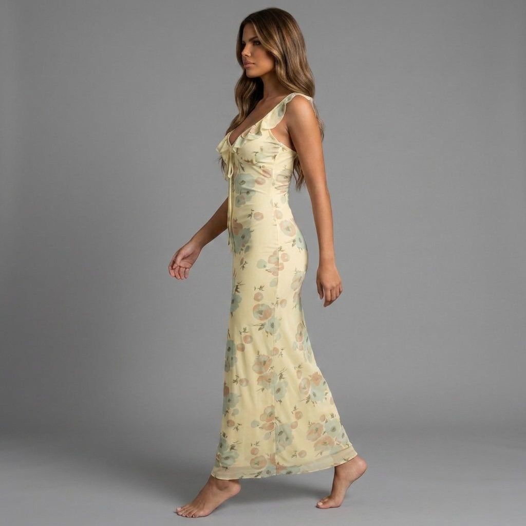 "Floral Vice" Maxikleid