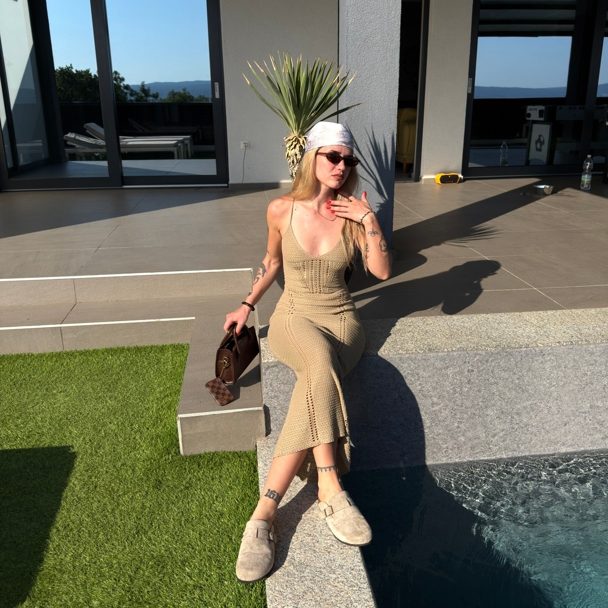 "Golden Hour" Laceback Maxi Dress