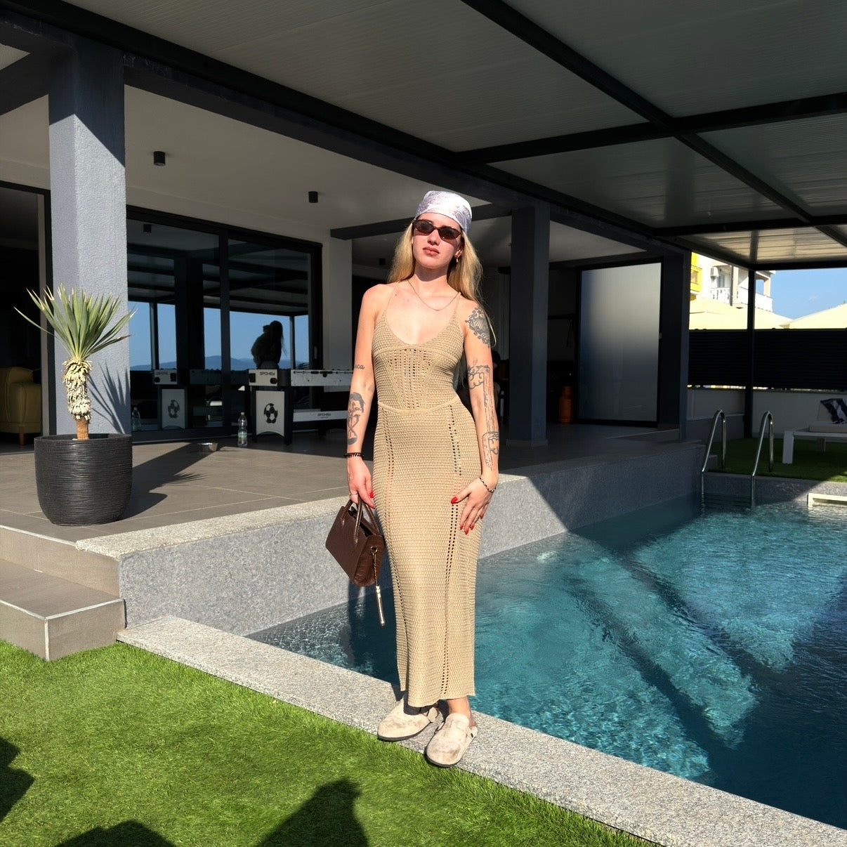 "Golden Hour" Laceback Maxi Dress