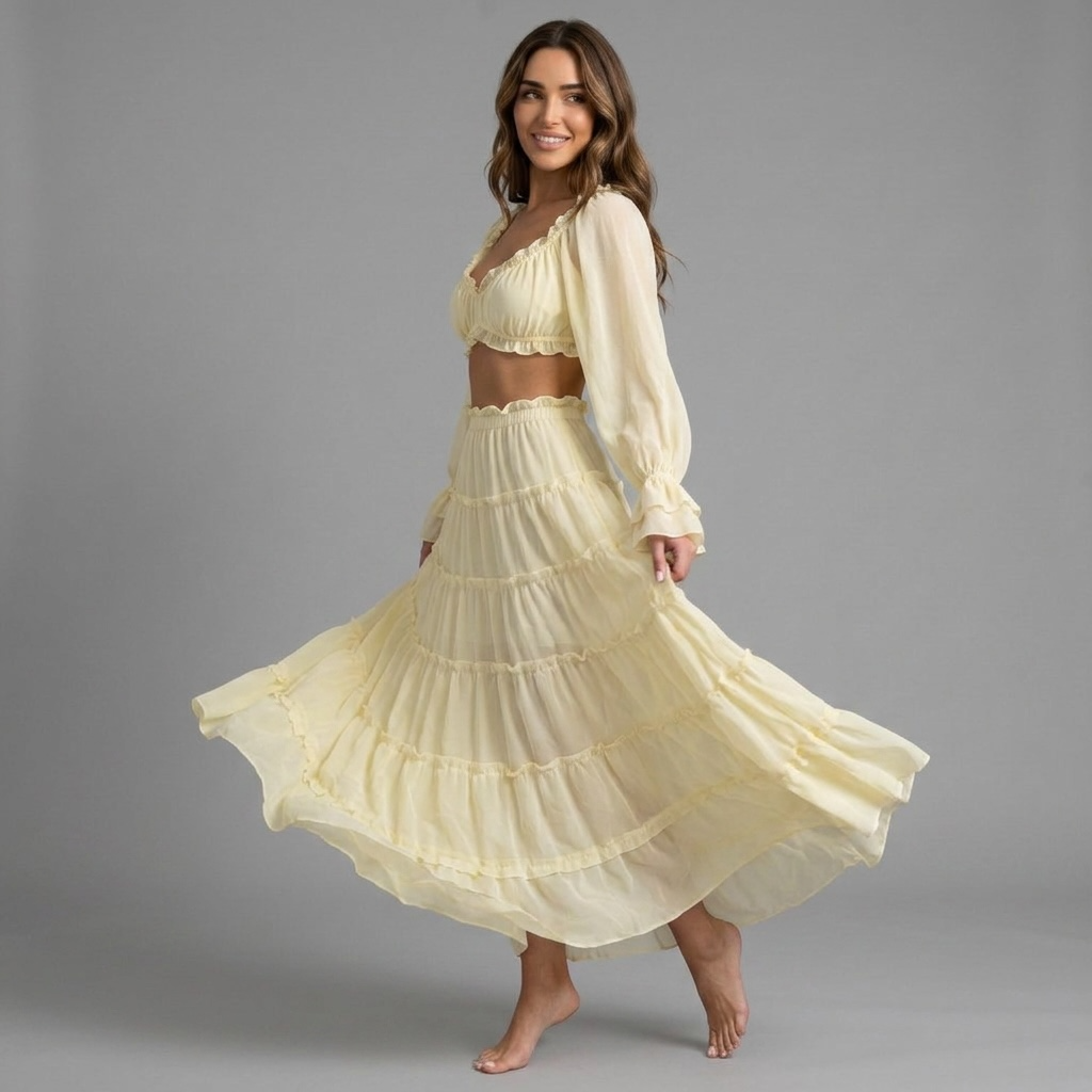 "Limoncella Muse" Skirt Set