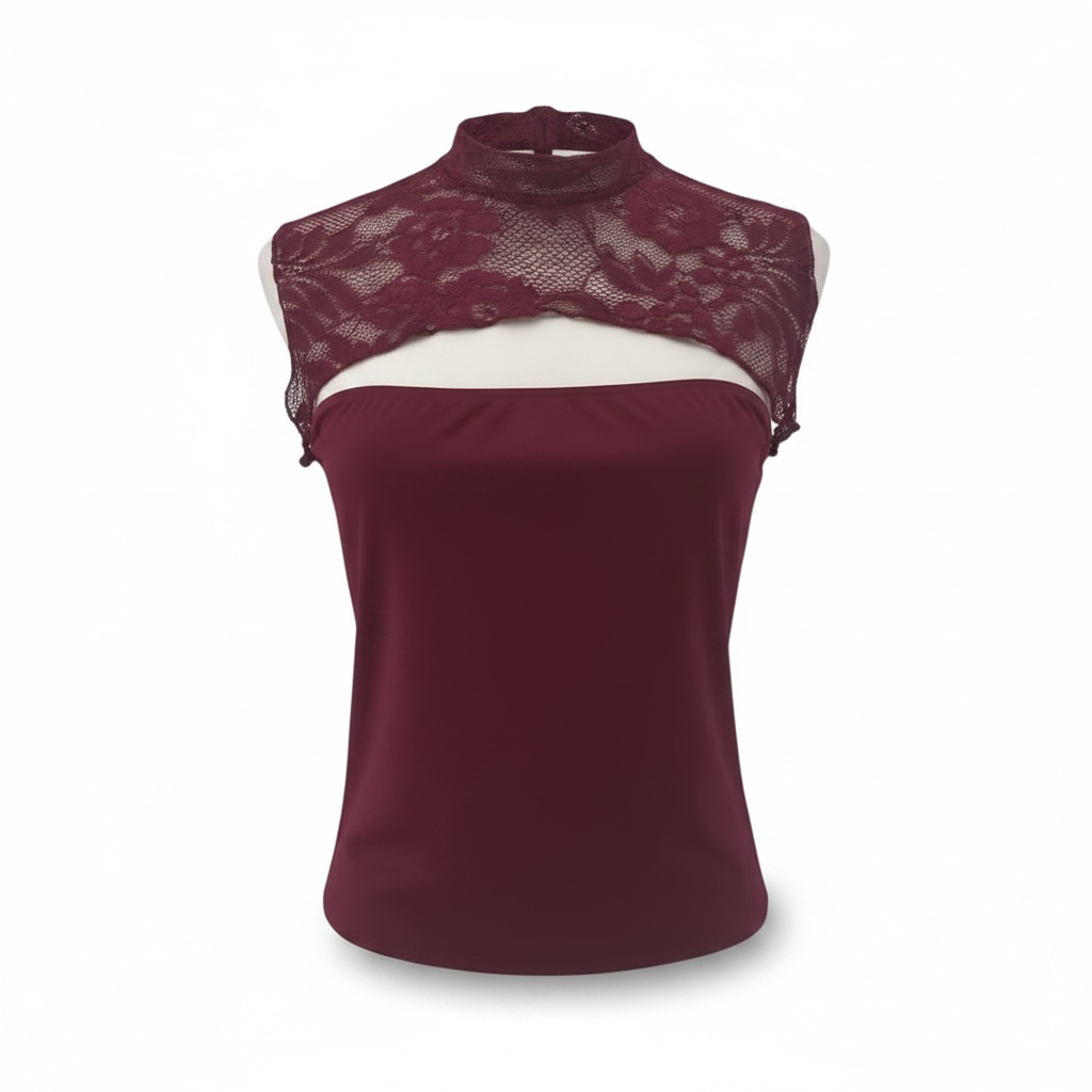 "Velvet Kiss" Cut-Out Top