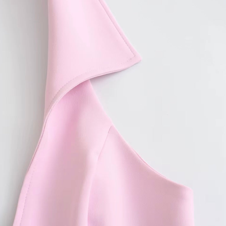 „Sky Muse“ Zweiteiliges Set mit Zip-Top und Minirock