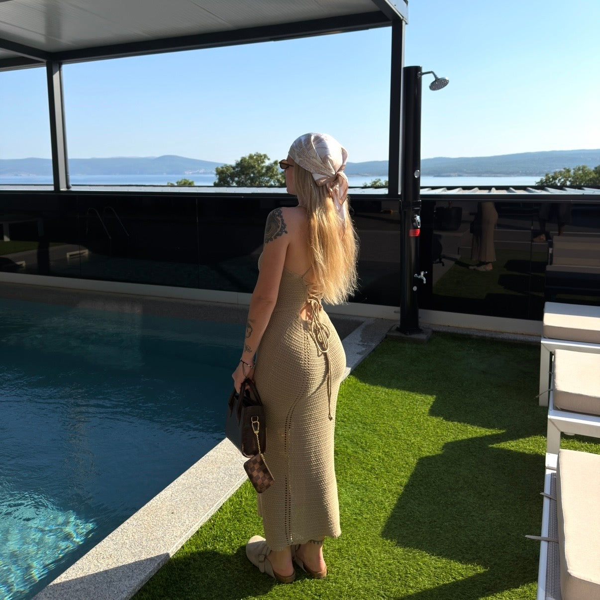 "Golden Hour" Laceback Maxi Dress