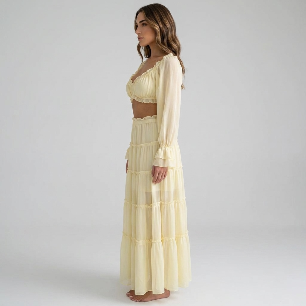 "Limoncella Muse" Skirt Set