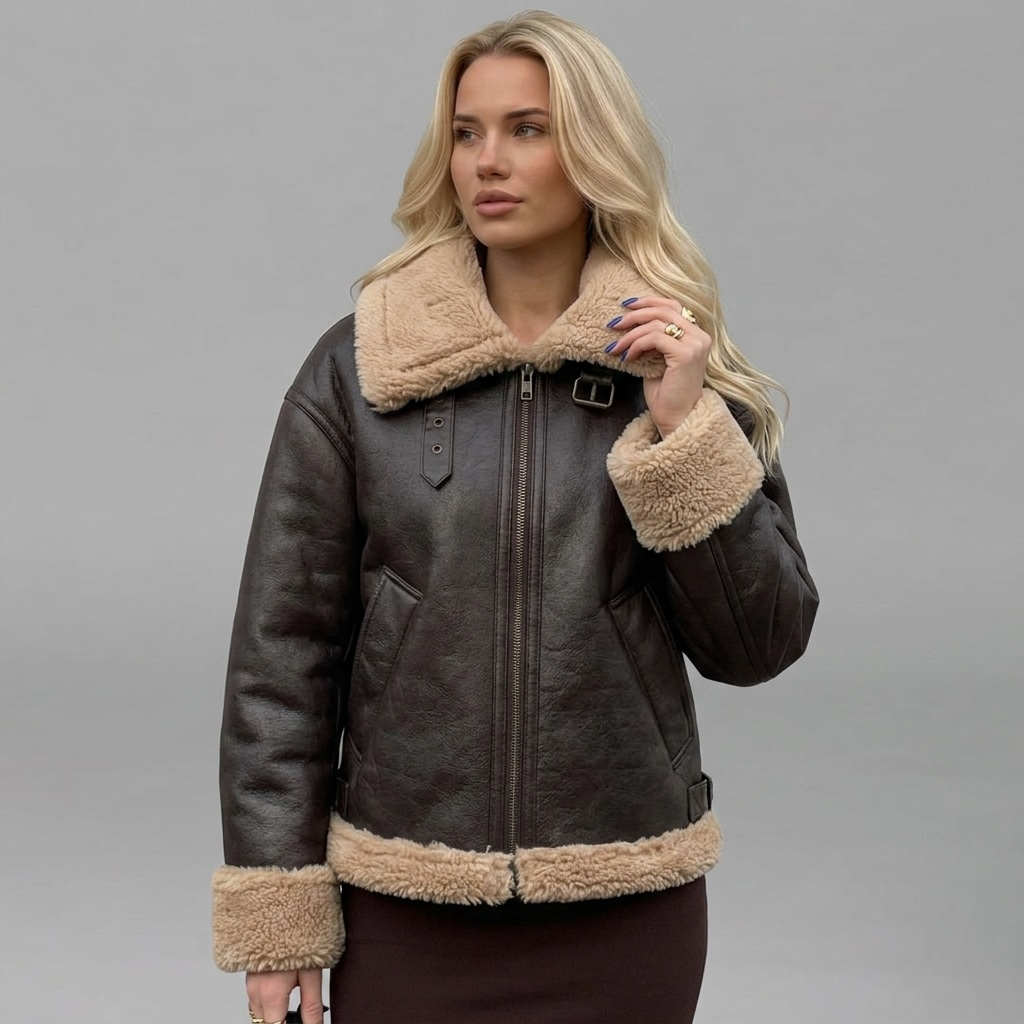 "Cozy Rebel" Faux Shearling