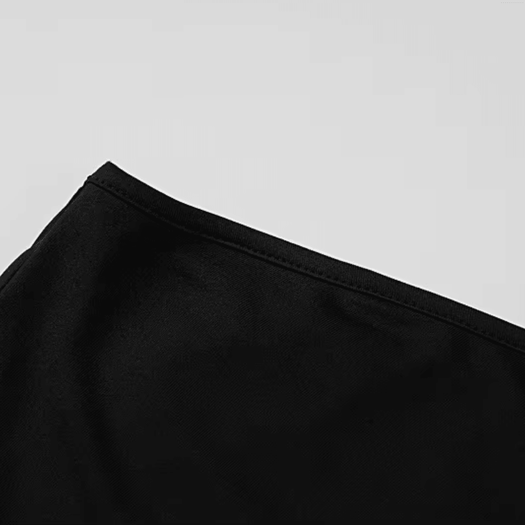 girlzhood Maxikleid Perlina in Schwarz mit elegantem One-Shoulder-Schnitt und weichem, elastischem Stoff