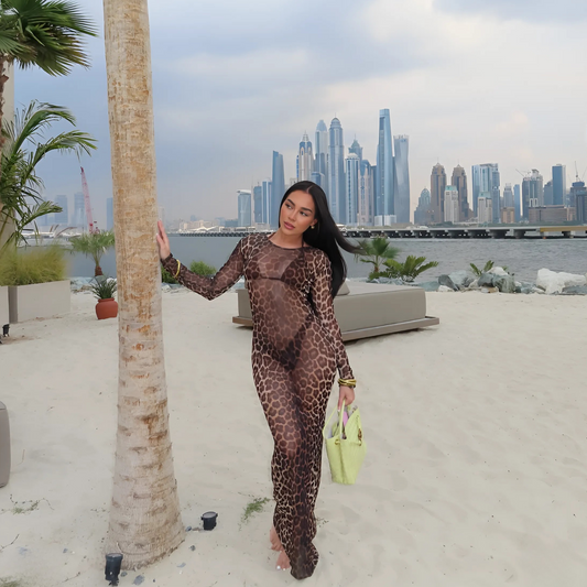 "Wildaire" Mesh Gown
